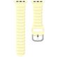 Mobigear Bumpy Bracelet Silicone Apple Watch Fermeture boucle ardillon - 49/46/45/44 mm - Jaune