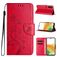 Mobigear Flowers Housse Samsung Galaxy A35 Etui Porte-Monnaie - Rouge