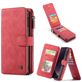 Caseme 007 Housse Samsung Galaxy S10e Etui avec Coque Détachable Porte-Monnaie - Rouge