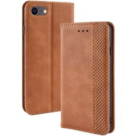 Mobigear Sensation Housse iPhone SE (2022) Etui Porte-Monnaie - Cognac