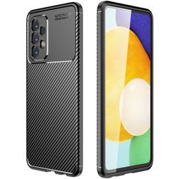 Mobigear Racing Coque Samsung Galaxy A23 Coque arrière en TPU Souple - Noir