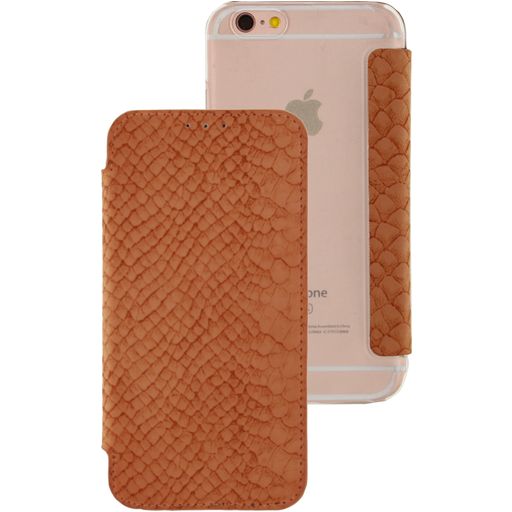 Mobilize Slim Booklet Housse iPhone 6s Etui - Snake Apricot