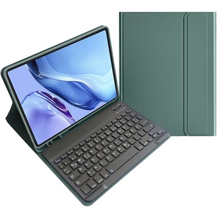 Mobigear Keys Coque iPad Air 3 (2019) Etui Clavier Bluetooth QWERTZ + Porte-crayon - Vert