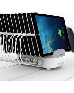 Orico Smart - 10 USB Station de recharge 120W 2.4A - Blanc