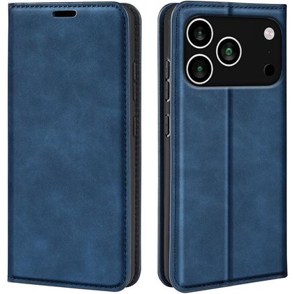 Mobigear Retro Slim Housse iPhone 18 Pro Etui Porte-Monnaie - Dark Blue
