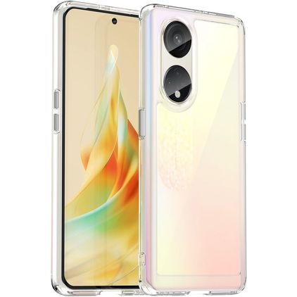 Mobigear Crystal Transparent OPPO Reno 8T 5G Plastique rigide Coque arrière - Transparent