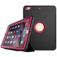 Mobigear Tri-Fold Folio Coque iPad 6 (2018) Etui - Noir / Magenta