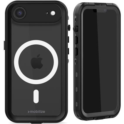 Mobilize Waterproof Coque iPhone Air MagSafe Coque arrière Imperméable Rigide - Noir