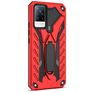 Mobigear Armor Stand Vivo V21 Plastique rigide Coque arrière Antichoc avec béquille - Rouge