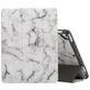 Mobigear Tri-Fold Marble Coque iPad 6 (2018) Etui + Porte-crayon - Gris