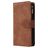 Mobigear Zipper Housse Samsung Galaxy A41 Etui Porte-Monnaie - Marron