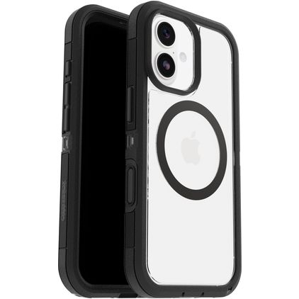 OtterBox Defender Pro XT iPhone 17 MagSafe Plastique rigide Coque arrière Antichoc - Transparent / Noir