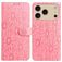 Mobigear Flowers Housse iPhone 17 Pro Max Etui Porte-Monnaie - Rose