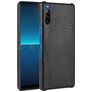 Mobigear Croco Coque Sony Xperia L4 Coque arrière Rigide - Noir