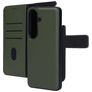 Mobiparts Housse Samsung Galaxy S26 Etui avec Coque Détachable en Cuir Véritable Porte-Monnaie - Vert