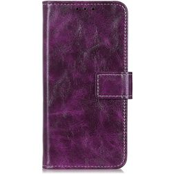 Mobigear Basic Housse HTC Desire 21 Pro Etui Porte-Monnaie - Violet