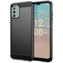 Mobigear Brushed Slim Coque Nokia G42 Coque arrière en TPU Souple - Noir