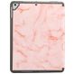 Mobigear Tri-Fold Marble Coque iPad 6 (2018) Etui + Porte-crayon - Rose