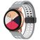 Mobigear Sport Plus Mag Bracelet Silicone Smartwatch Fermeture magnétique - Connexion universelle de 22 mm - Blanc / Gris