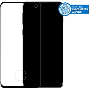 Mobilize Premium Samsung Galaxy S10 Verre trempé Protection d'écran - Compatible Coque - Noir