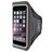Mobiparts Comfort Fit Brassard Téléphone iPhone 7 Plus Brassard Coque de Sport en Neoprène - Noir