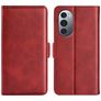Mobigear Slim Magnet Housse Motorola Edge X30 Etui Porte-Monnaie - Rouge