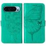 Mobigear Butterfly Housse Google Pixel 9 Etui Porte-Monnaie - Vert