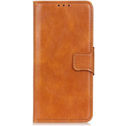 Mobigear Classy Housse Motorola Moto G60s Etui Porte-Monnaie - Cognac