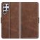 Mobigear Slim Magnet Housse Samsung Galaxy S22 Ultra Etui Porte-Monnaie - Marron