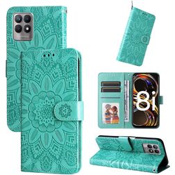 Mobigear Sunflower Housse Realme Narzo 50 4G Etui Porte-Monnaie - Vert