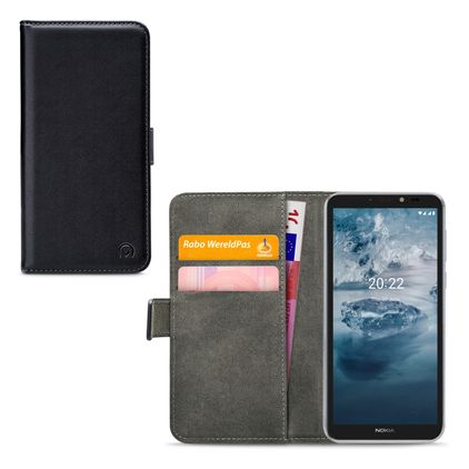 Mobilize Classic Gelly Wallet Housse Nokia C2 2E Etui Porte-Monnaie - Noir