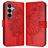 Mobigear Butterfly Housse Samsung Galaxy A27 Etui Porte-Monnaie - Rouge