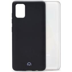 Mobilize Rubber Gelly Coque Samsung Galaxy A31 Coque arrière en TPU Souple - Matt Black