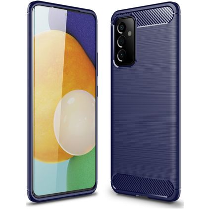 Mobigear Brushed Slim Coque Samsung Galaxy A82 5G Coque arrière en TPU Souple - Bleu