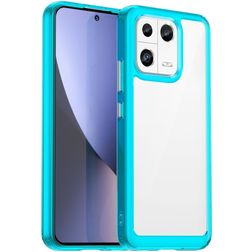 Mobigear Crystal Coque Xiaomi 13 Coque arrière Rigide - Transparent / Turquoise