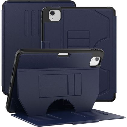 Mobigear Magnetic Folio Coque iPad Pro 11 Pouces (2022) Etui + Porte-crayon - Bleu Marin