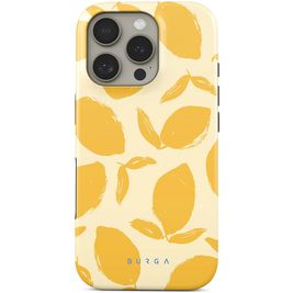 Burga Tough Coque iPhone 16 Pro MagSafe Coque arrière Rigide Anti-Chocs - Lemon Tart