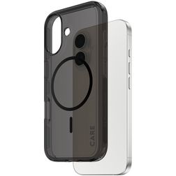 CARE by PanzerGlass Flagship Coque iPhone 17 MagSafe Coque arrière Rigide - Smokey Black