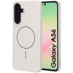 Mobiparts Slim Line Coque Samsung Galaxy A56 MagSafe Coque arrière Rigide - Off White