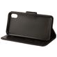 Mobigear Flowers Housse iPhone XR Etui Porte-Monnaie - Noir
