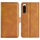 Mobigear Slim Magnet Housse Sony Xperia 5 IV Etui Porte-Monnaie - Cognac