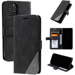 Mobigear Rhombus Housse iPhone 12 Etui Porte-Monnaie - Noir