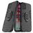 Mobigear Armor Ring Coque iPhone 11 Coque arrière Rigide Anti-Chocs avec Anneau-Support - Noir