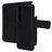 Mobiparts Samsung Galaxy S26 Coque Cuir véritable Étui 2en1 avec coque amovible Portefeuille - Noir