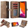 Caseme 008 Housse iPhone 11 Pro Max Etui avec Coque Détachable Porte-Monnaie - Marron