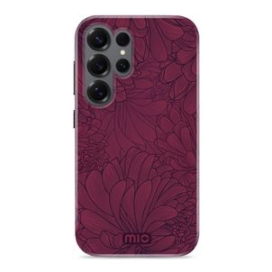 MIO Coque Samsung Galaxy S25 Ultra MagSafe Coque arrière Rigide - Berry Blooms