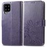 Mobigear Clover Housse Samsung Galaxy A22 5G Etui Porte-Monnaie - Violet