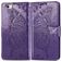 Mobigear Butterfly Housse iPhone 17e Etui Porte-Monnaie - Violet