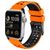 Mobigear Aero Armor Bracelet Silicone Apple Watch Fermeture boucle ardillon - 49/46/45/44 mm - Orange / Noir