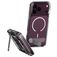 CARE by PanzerGlass Kickstand iPhone 18 Pro Max MagSafe Plastique rigide Coque arrière Antichoc avec béquille - Transparent / Blanc